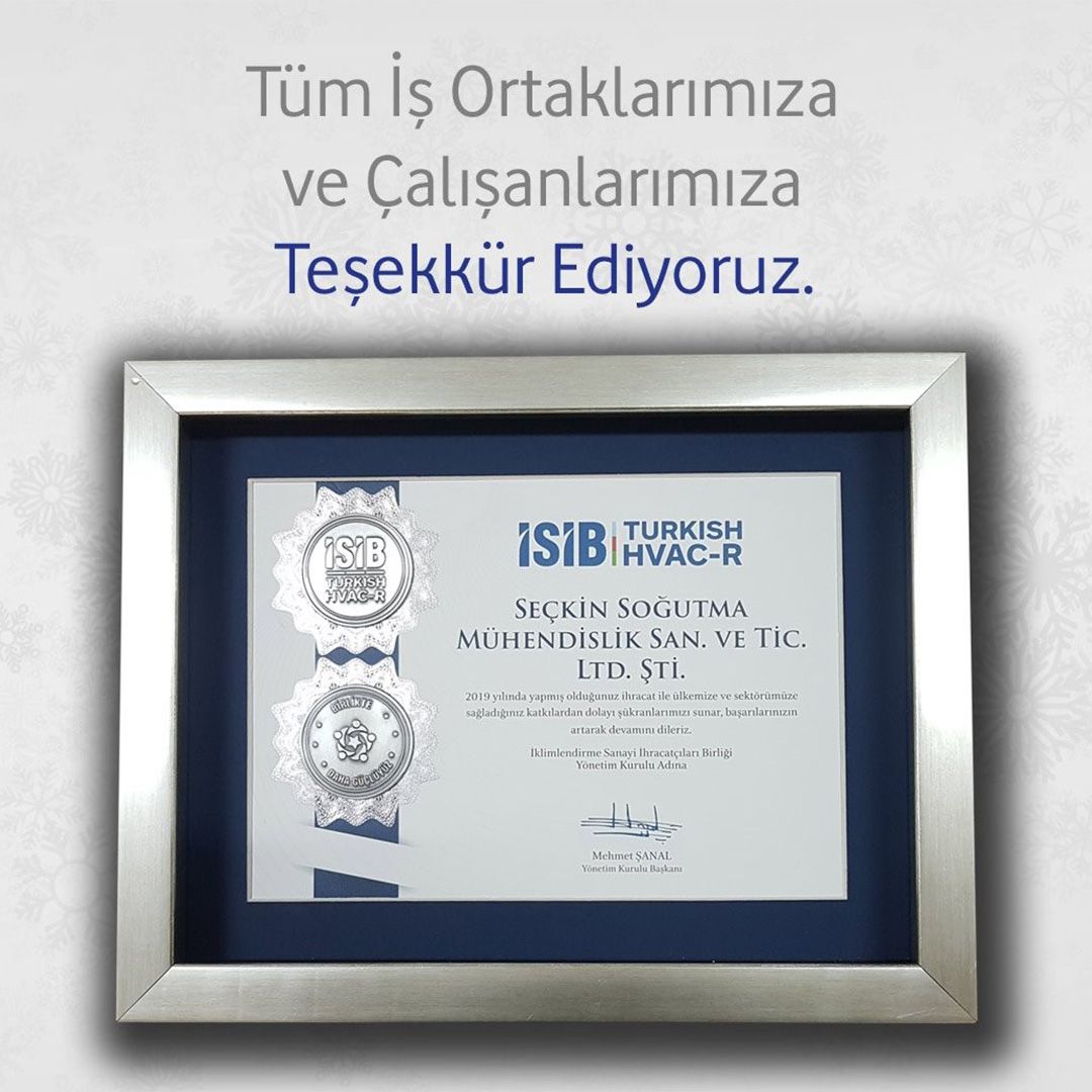 Tüm iş ortaklarımıza ve çalışanlarımıza teşekkür ediyoruz.