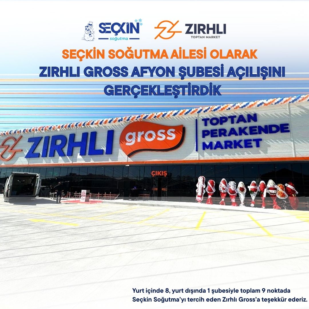 ZIRHLI GROSS AFYON MERKEZ ŞUBESİ AÇILIŞINI GERÇEKLEŞTİRDİK.
